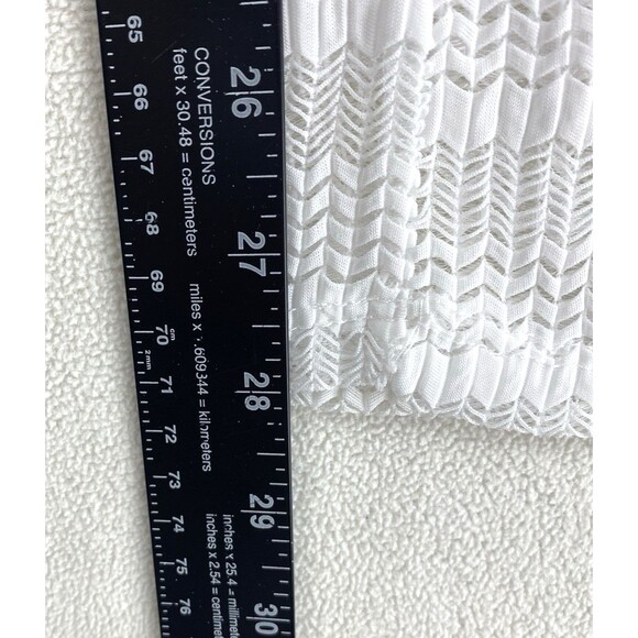 Jordan Taylor White Mesh Pants M Swimsuit Cover Up Wide Leg Resort Beachwear - Picture 6 of 14